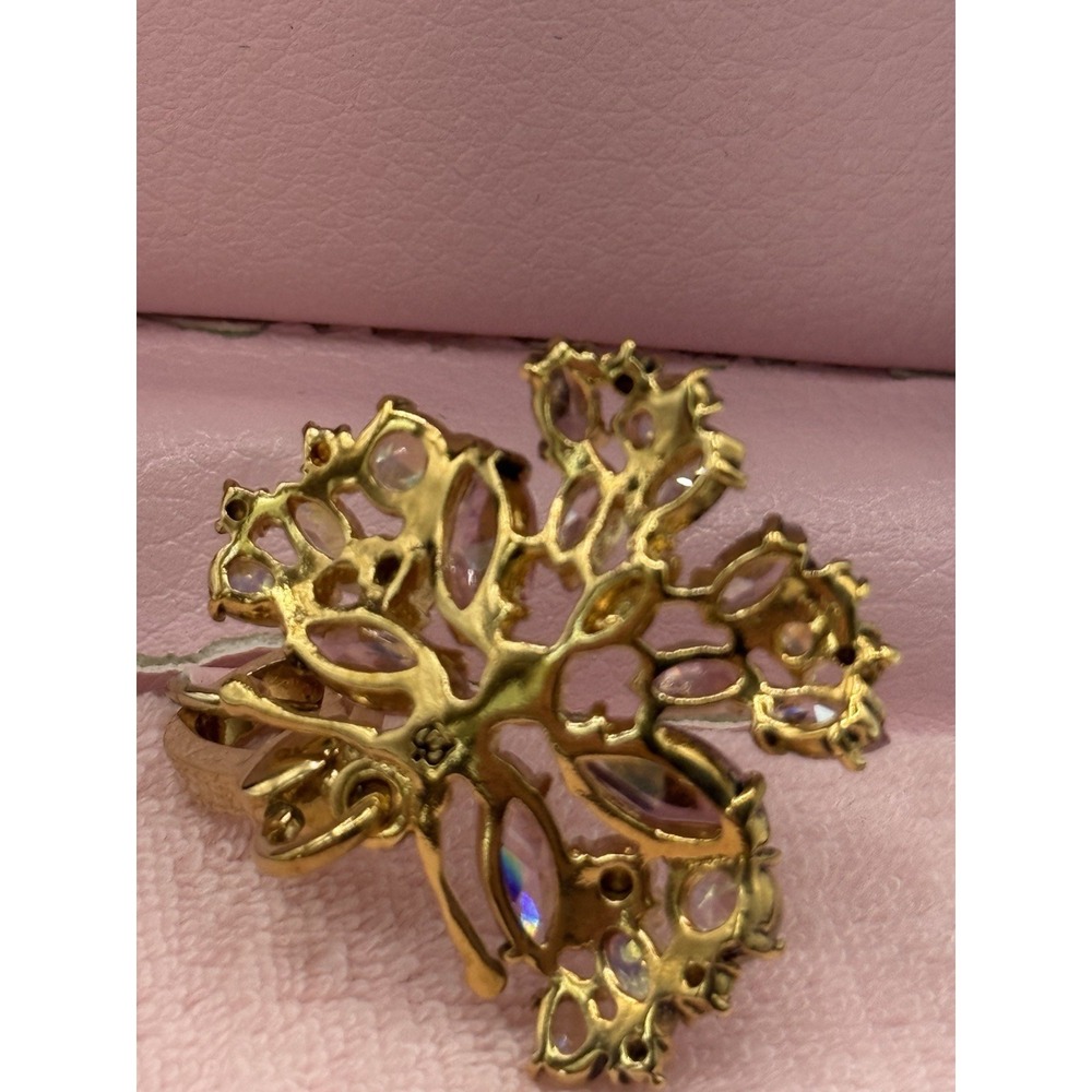Juicy Couture Pink Butterfly Charm Crystal Gold Tone Y2K NWT Box Rare - Picture 5 of 7